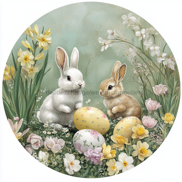 Easter Sign, Easter Florals,, DCO-12810, Sign For Wreath, 10